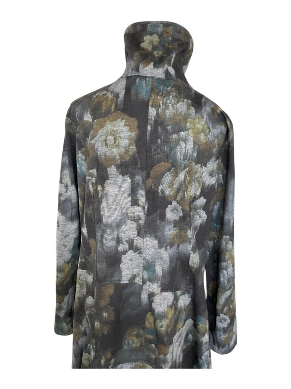 PURE Essence Abstract Floral Swing Jacket Tunic XL Made in Canada - Picture 5 of 8